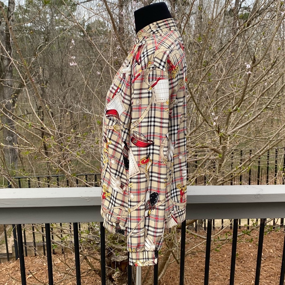 Vintage 80s 90s Novelty Golf Print Bomber Jacket - Picture 3 of 11